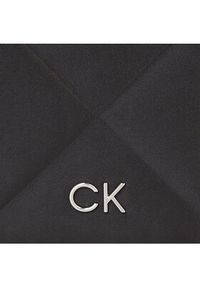 Calvin Klein Torebka Re-Lock Quilt Shoulder Bag-Satin K60K611300 Czarny. Kolor: czarny