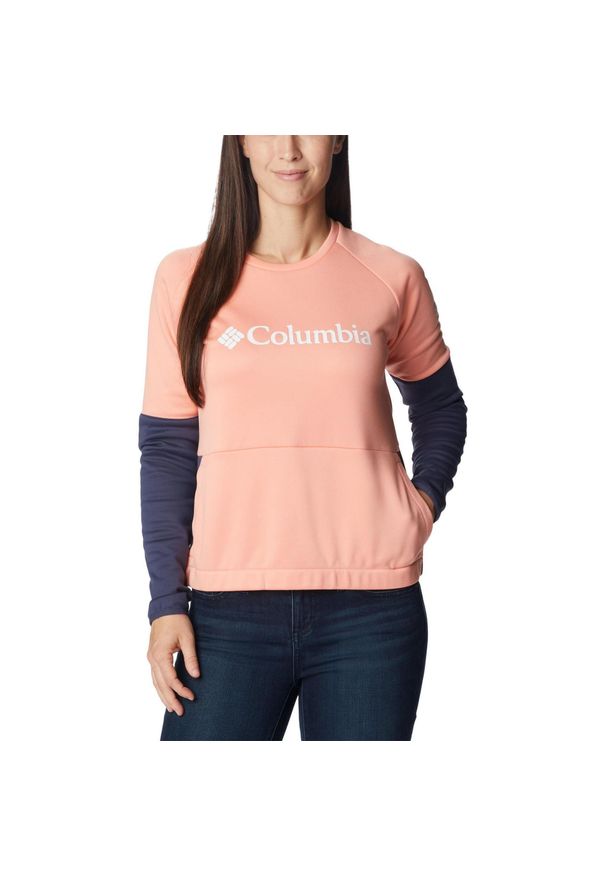 columbia - Bluza turystyczna damska Columbia Windgates Crew. Kolor: różowy. Sport: turystyka piesza
