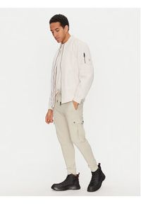 BOSS Spodnie dresowe Seteam 50542917 Beżowy Regular Fit. Kolor: beżowy. Materiał: bawełna #2