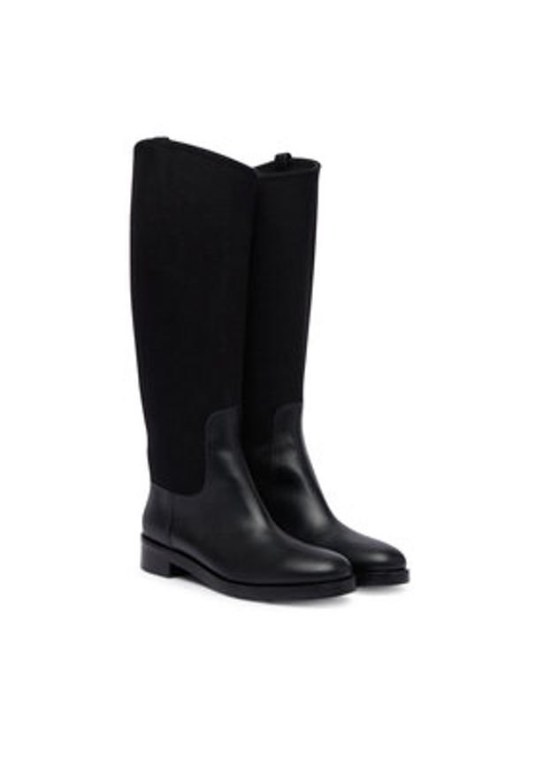 Max Mara Oficerki Cavalierewk 2524796112600 Czarny. Kolor: czarny. Materiał: wełna