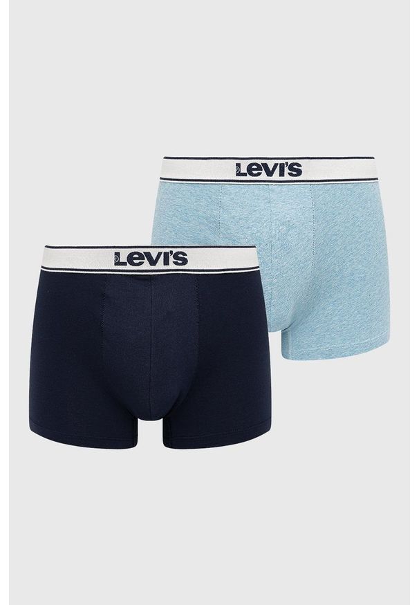 Levi's® - Levi's bokserki (2-pack) męskie. Kolor: niebieski