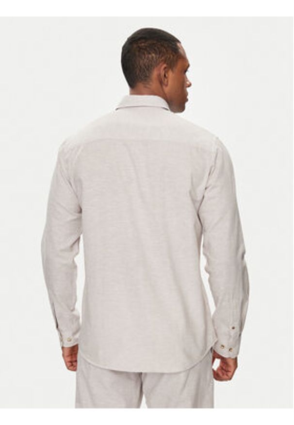 Jack & Jones - Jack&Jones Koszula Summer 12248384 Beżowy Comfort Fit. Kolor: beżowy. Materiał: bawełna