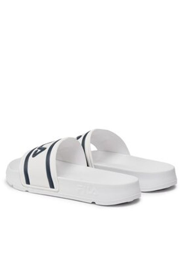 Fila Klapki Morro Bay Slipper 2.0 1010901.1FG Biały. Kolor: biały. Materiał: skóra