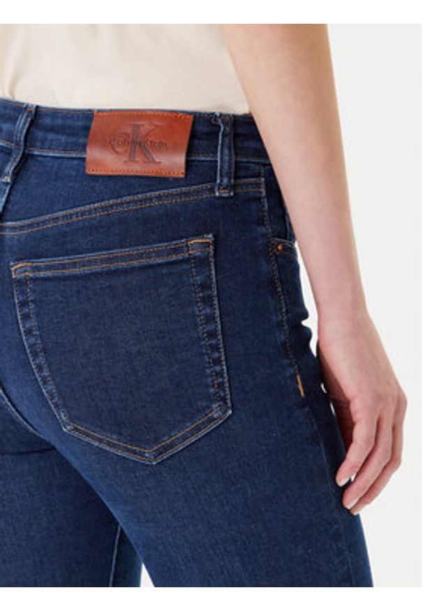 Calvin Klein Jeans Jeansy LV047B772G Granatowy Skinny Fit. Kolor: niebieski