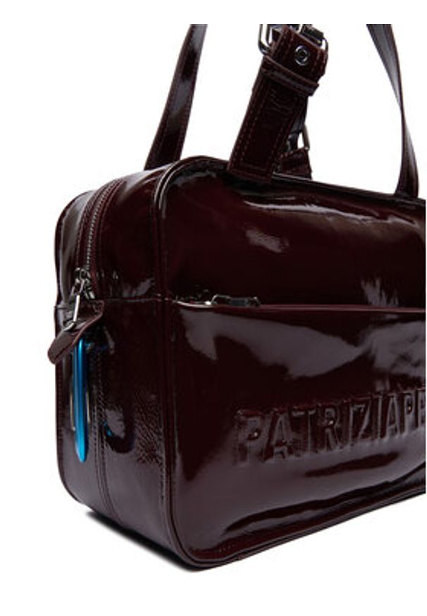 Patrizia Pepe Torebka 2B0125/L170-M558 Fioletowy. Kolor: fioletowy. Materiał: skórzane