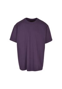 BUILD YOUR BRAND - Ponadwymiarowa Koszulka Dla Dorosłych Unisex Heavyweight. Kolor: fioletowy