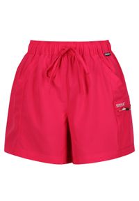 Regatta - Spodenki Damskie Travel Light Packaway Shorts. Kolor: różowy. Sport: turystyka piesza