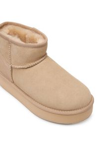 EMU Australia Śniegowce Stinger Micro Flatform 2.0 W13296 Beżowy. Kolor: beżowy. Materiał: skóra #3