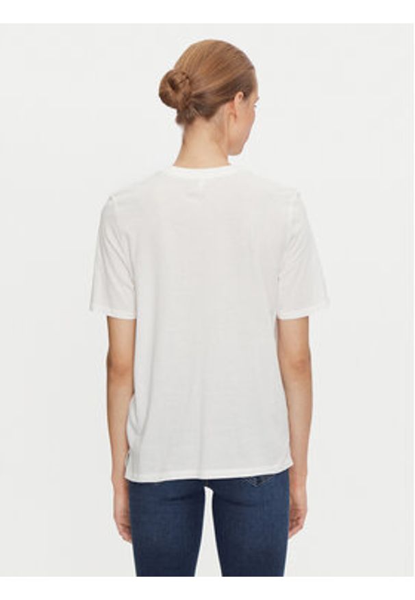 only - ONLY T-Shirt Lulu 15307345 Biały Regular Fit. Kolor: biały. Materiał: bawełna
