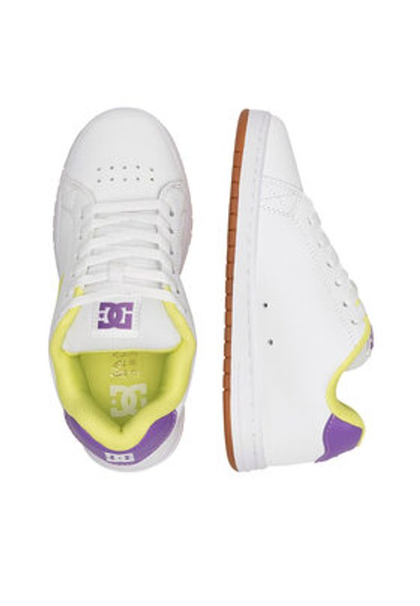 DC Shoes Sneakersy GAVELER ADJS700082-HPO Biały. Kolor: biały. Materiał: materiał