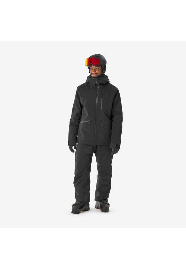 WEDZE - Spodnie narciarskie i snowboardowe męskie Quechua 500 AM. Kolor: czarny. Materiał: materiał. Długość: długie. Sezon: zima. Sport: narciarstwo, snowboard