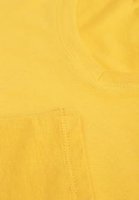 Renee - Żółty T-shirt Mirasura. Kolor: żółty. Materiał: dzianina. Długość rękawa: krótki rękaw. Długość: krótkie. Wzór: gładki #4