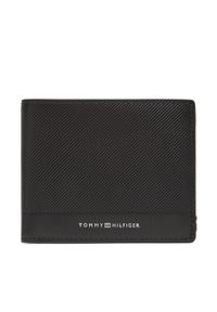TOMMY HILFIGER - Tommy Hilfiger Duży Portfel Męski Th Foundation Cc And Coin AM0AM13508 Czarny. Kolor: czarny. Materiał: skóra