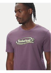Timberland T-Shirt TB0A6DJY Fioletowy Regular Fit. Kolor: fioletowy. Materiał: bawełna #3