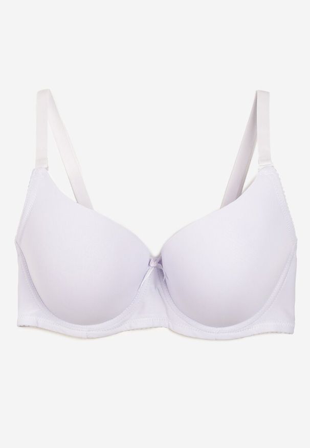 Renee - Biały Biustonosz z Usztywnionymi Miseczkami Full Cup Elatris. Kolor: biały