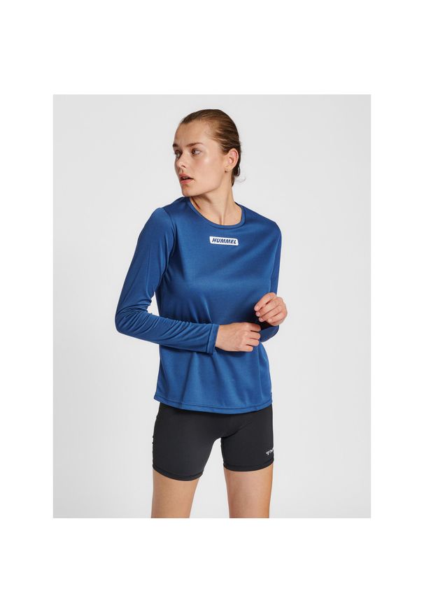 Damski jersey z długim rękawem Hummel Te Tola. Kolor: niebieski. Materiał: jersey. Długość rękawa: długi rękaw. Długość: długie. Sport: fitness, piłka ręczna