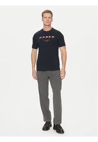 TOMMY HILFIGER - Tommy Hilfiger T-Shirt Multi Flags MW0MW38616 Granatowy Regular Fit. Kolor: niebieski. Materiał: bawełna