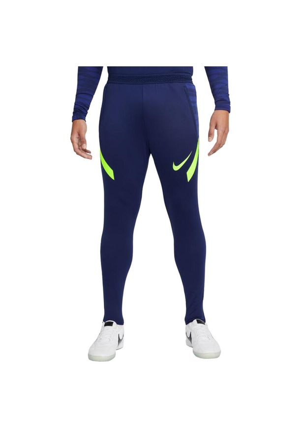 Spodnie Sportowe męskie Nike Dri-Fit Strike 21 Pant. Kolor: niebieski. Materiał: dresówka. Technologia: Dri-Fit (Nike). Sport: piłka nożna
