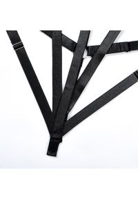 Intica - Body damskie ze strapami na wieczorne wyjścia Chelsea. Kolor: czarny. Materiał: materiał #4