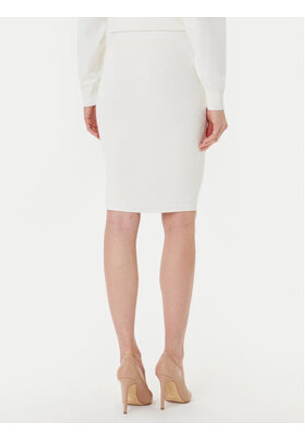 Marciano Guess Spódnica midi 5YGD29 5036Z Biały Slim Fit. Kolor: biały. Materiał: wiskoza