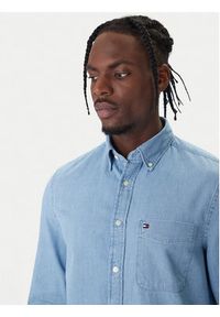 TOMMY HILFIGER - Tommy Hilfiger Koszula jeansowa Bedford MW0MW41689 Niebieski Regular Fit. Kolor: niebieski. Materiał: bawełna #3