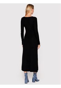 Trussardi Jeans - Trussardi Sukienka dzianinowa 56D00625 Czarny Regular Fit. Kolor: czarny. Materiał: wełna, dzianina, wiskoza #5