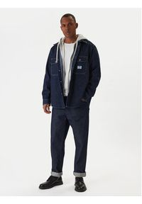 Hugo - HUGO Koszula jeansowa Ebolt 50556349 Granatowy Oversize. Kolor: niebieski. Materiał: bawełna #4