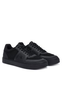 Calvin Klein Sneakersy Classic Cups Laceup Knit HM0HM02130 Czarny. Kolor: czarny. Materiał: materiał #2