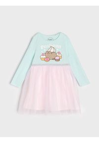 Sinsay - Sukienka z tiulem Pusheen the Cat - zielony. Kolor: zielony. Materiał: tiul