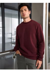 Sinsay - Bluza basic - bordowy. Kolor: czerwony. Długość rękawa: długi rękaw. Długość: długie #1