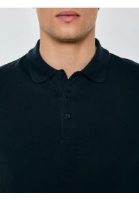 Big-Star - Koszulka męska polo granatowa Markolinos 403. Okazja: na co dzień. Typ kołnierza: polo. Kolor: niebieski. Materiał: bawełna, materiał. Styl: casual, vintage, retro #4