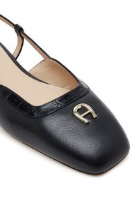 Aigner Sandały Fashion Saskia 18A 1251090 Czarny. Kolor: czarny. Materiał: skóra