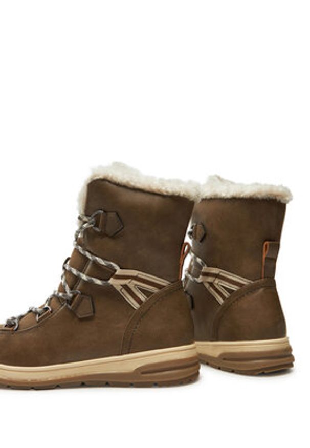 Kimberfeel Śniegowce Ebelya Brązowy. Kolor: brązowy. Materiał: skóra