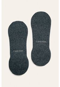 Calvin Klein - Skarpetki (2-pack). Kolor: szary, wielokolorowy, niebieski. Materiał: bawełna, materiał, poliamid, elastan, poliester. Wzór: melanż #2