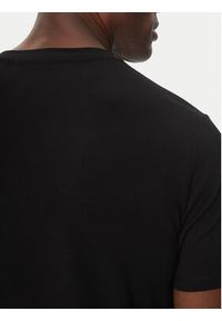Karl Lagerfeld - KARL LAGERFELD T-Shirt 755087 552235 Czarny Regular Fit. Typ kołnierza: dekolt w karo. Kolor: czarny. Materiał: bawełna