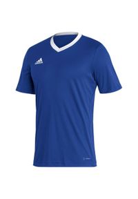 Adidas - Koszulka piłkarska męska adidas Entrada 22 Jersey. Kolor: niebieski, biały, wielokolorowy. Materiał: jersey. Sport: piłka nożna