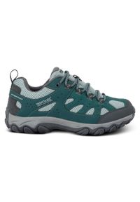 Regatta - Buty damskie trekkingowe niskie z membraną Edgepoint IV. Kolor: niebieski. Materiał: syntetyk. Szerokość cholewki: normalna. Styl: sportowy