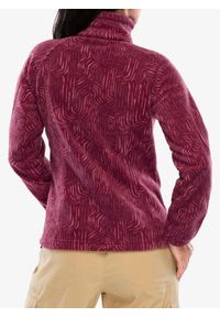 columbia - Bluza polarowa damska Columbia Benton Springs Printed Full Zip. Kolor: czerwony. Materiał: polar. Sport: turystyka piesza