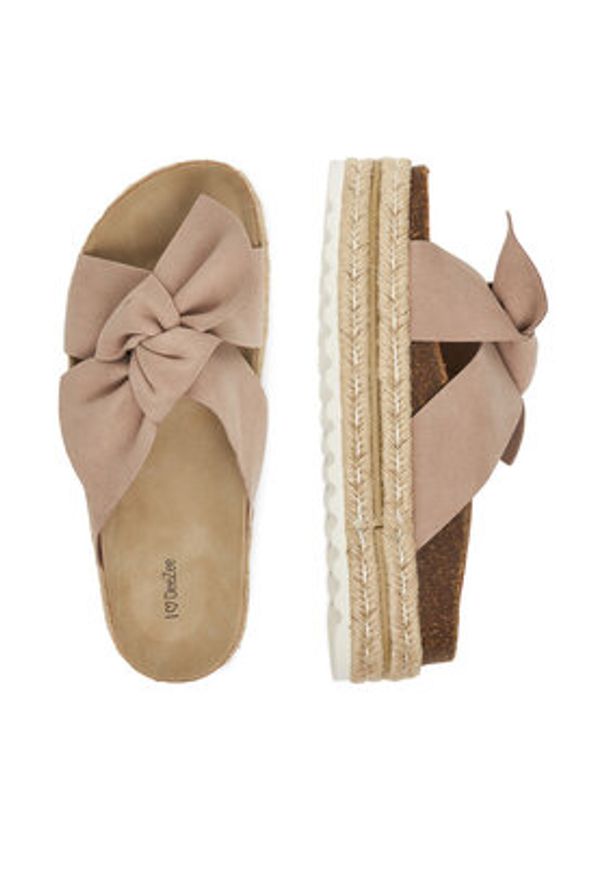 DeeZee Espadryle CT0626-16 Beżowy. Kolor: beżowy. Materiał: materiał