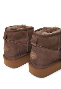 EMU Australia Śniegowce Stinger Micro Flatform 2.0 W13296 Beżowy. Kolor: beżowy. Materiał: skóra #6