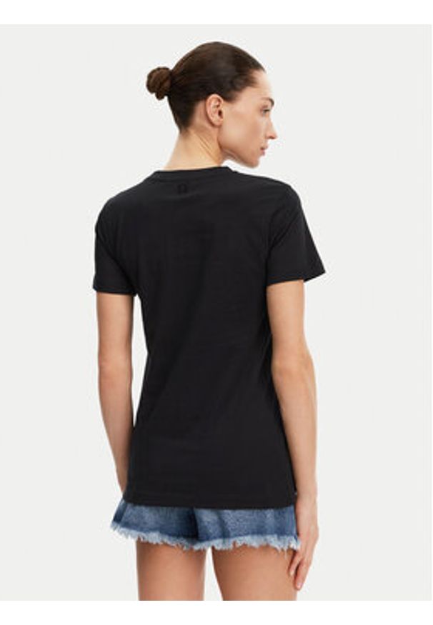 Silvian Heach T-Shirt GPP25110TS Czarny Regular Fit. Kolor: czarny. Materiał: bawełna