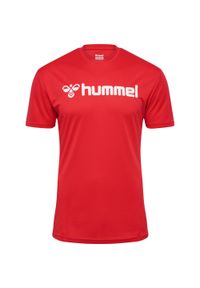 Koszulka Hummel Logo. Kolor: czerwony, wielokolorowy, różowy. Sport: fitness, piłka nożna #1