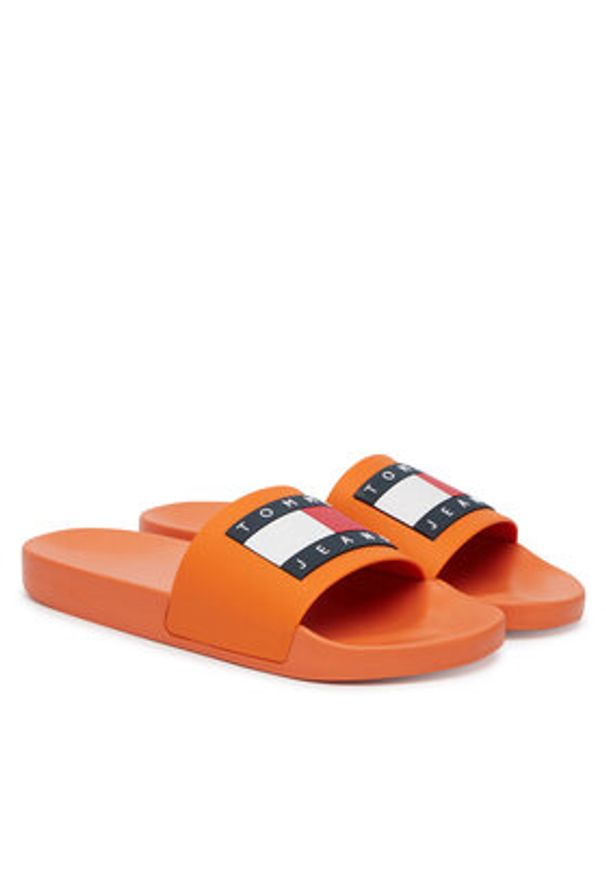 Tommy Jeans Klapki Tommy Jeans Pool Slide Ess EM0EM01191 Pomarańczowy. Kolor: pomarańczowy. Materiał: syntetyk