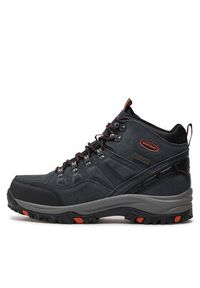 skechers - Skechers Trapery Pelmo 64869/GRY Szary. Kolor: szary. Materiał: skóra, zamsz #3