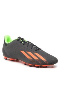 Adidas - Buty adidas X Speedportal.4 FxG GW8493 Cblack/Solred/Sgreen. Kolor: czarny. Materiał: skóra