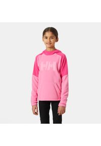 Bluza z kapturem dla dzieci Helly Hansen Daybreaker. Typ kołnierza: kaptur. Kolor: różowy