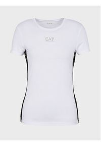 EA7 Emporio Armani T-Shirt 6RTT25 TJKUZ 1100 Biały Regular Fit. Kolor: biały. Materiał: syntetyk, wiskoza #3