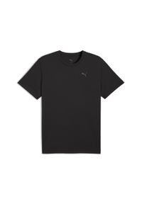 Puma - Męska koszulka do biegania z nadrukiem Faster PUMA Black Q3 & Q4. Kolor: czarny. Materiał: skóra. Wzór: nadruk. Sport: bieganie, fitness