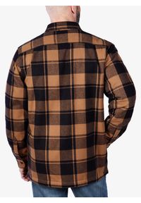 Koszula turystyczna męska Carhartt Flannel Sherpa-Lined Shirt Jac. Kolor: brązowy