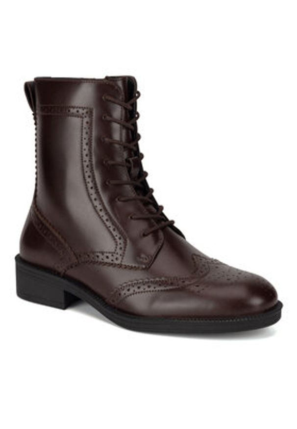 Gino Rossi - GINO ROSSI Trzewiki PIA-116099 Brązowy. Kolor: brązowy. Materiał: skóra